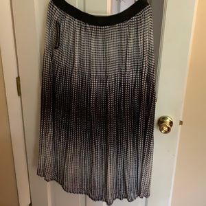 Polka dot maxi skirt